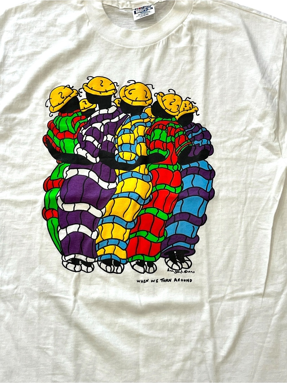 Vintage 1990 Brian Joseph Bydeeman Art When We Turn Around Deadstock t shirt - Picture 3 of 7